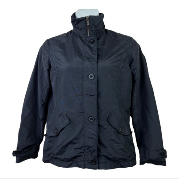 Lands’End Women Jacket Black Buttons Zipper Size S - Picture 2 of 12
